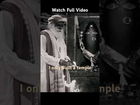 Sadhguru Not Built a Temple for This! 😲 | Spiritual Facts You Don't Know #Sadhguru #Spirituality