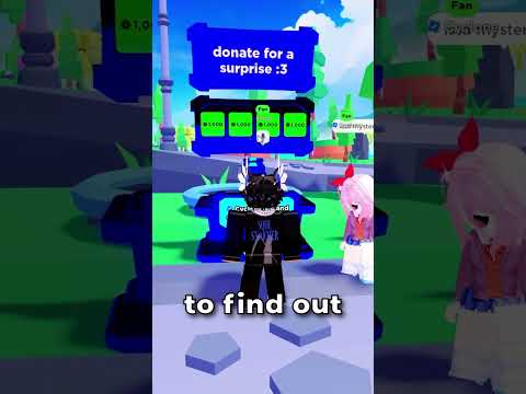 💀 She said DONATE for a SURPRISE.. #shorts #roblox