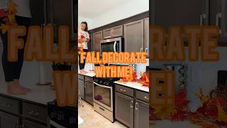 🍁KITCHEN FALL DECORATE WITH ME #falldecor