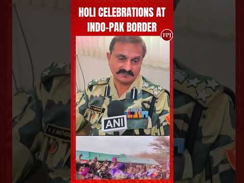 Indo-Pak Border Colored With #holi Joy!