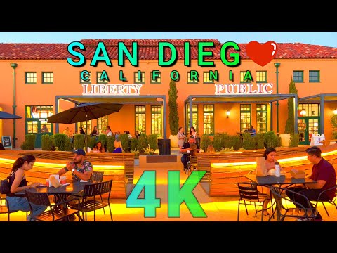 San Diego Liberty Market Walk, California USA 4K - UHD