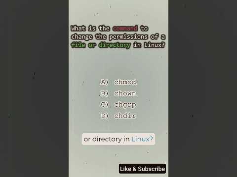 How to set file permissions in Linux #quiz #hacker #cybersecurity #linux