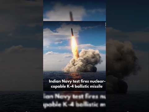 🇮🇳INDIA'S POWERFUL K-4 MISSILE IS NOW NUCLEAR READY #india #worldnews #shorts