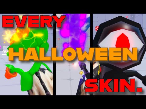 EVERY HALLOWEEN SKIN + ANIMATION In Roblox Rivals 😱