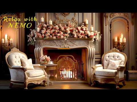 Bridgerton Fireplace Ambience | 🔥 Relaxing Fireplace with Crackling Fire Sounds for Sleep Inducing