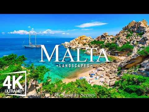 Malta 4K UHD - Soothing Music Along With Beautiful Nature Video - 4K Video Ultra HD