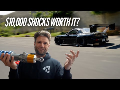 We build IndyCar shocks for my Pikes Peak 3 Rotor RX-7. It feels like cheating.