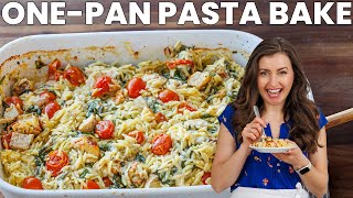 Easy One-Pan Chicken Orzo Bake – The Perfect Family Dinner!