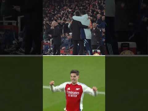 BENCH CAM | Arteta and the squad react to Havertz's goal vs Man City!