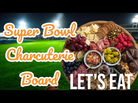 Super Bowl Charcuterie Board #letseat #charcuterieboard