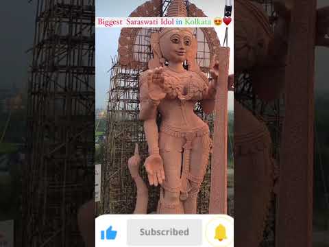 Biggest Saraswati Idol In Kolkata 2025 !! #shorts #saraswatipuja