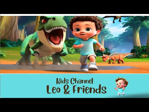 🦖 T-Rex Chases Leo! 🏃💨 Epic Dinosaur Adventure for Kids!🏃🦖  Run Leo Run! 🦖