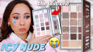 HUDA BEAUTY ICY NUDE PALETTE!! THE LAST ONE EVER BOOOO 😪