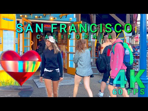 World Famous Pier 39 Walk in San Francisco, California USA 4K-UHD