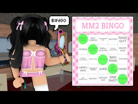 I Played BINGO In MM2... (Murder Mystery 2)