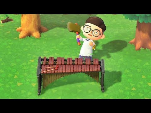 What Happens When You Hit Instruments with an Axe? (Animal Crossing New Horizons)