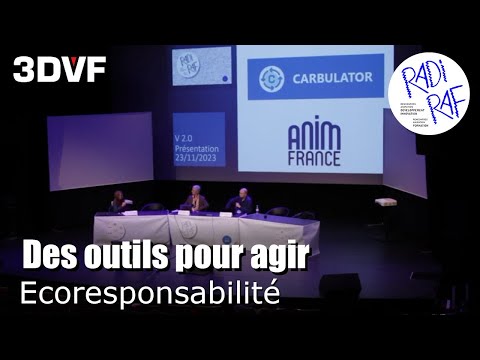 Ecoresponsabilité & Animation: de nouveaux outils qui pourraient faire la différence [RADI-RAF 2023]