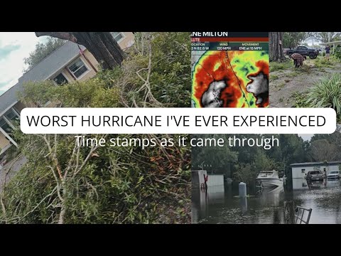 Worst hurricane I've ever been through ! Hurricane Milton timestamps  🌀😬 @karrielynn   vlog