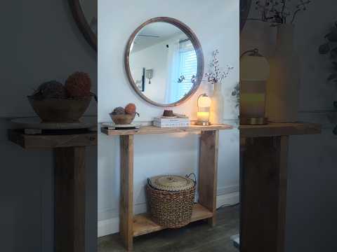 Console table diy. #diy #diyconsoletable #consoletabledecor #furnituremakeover