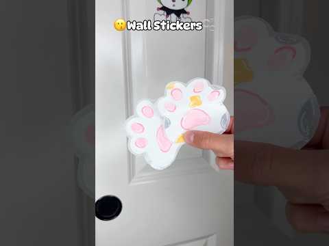 🐾Cute DIY Wall Stickers!? #papercraft #cutecrafts #diysticker #sticker #crafts #craft