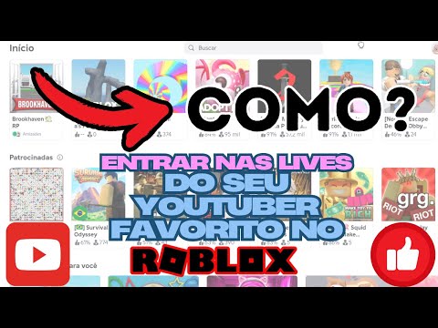 Como jogar e participar das Lives do Seu Youtuber Favorito no Roblox sem ter a amizade dele.