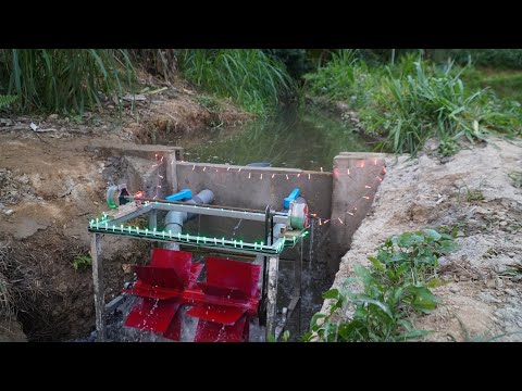 Build Mini Hydroelectricity With Two Powerful Units