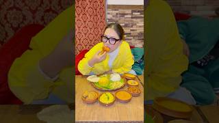 What I eat in a Bengali Thali🤷🏻‍♀️😋 #shorts #minivlog #dailyvlog #bengalithali