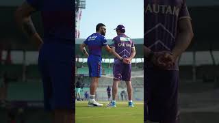 Gautam Gambhir & Virat Kohli chatting before #KKRvRCB | #KnightsTV | TATA IPL 2024