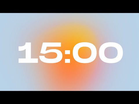 15 Minute Aura Timer - Ambience for Work + Focus