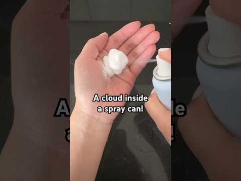 Instant clouds from a can! #satisfying #asmr #japan #beauty #makeup #viral #oddlysatisfying #diy