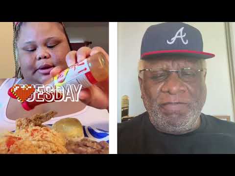 George Wallace Reaction to his Adopted Granddaughter Ashlee eating Popeyes Chicken