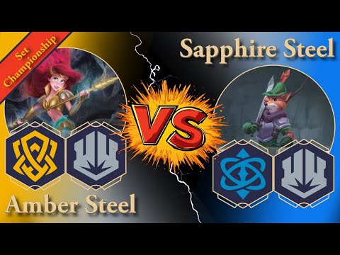 Amber Steel Steelsong vs. Sapphire Steel in the Lorcana Set Championship! (Swiss round 2)