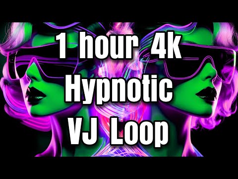 4K Hypnotic VJ Loop for Home Parties, Nightclubs, DJ Sets, and Events