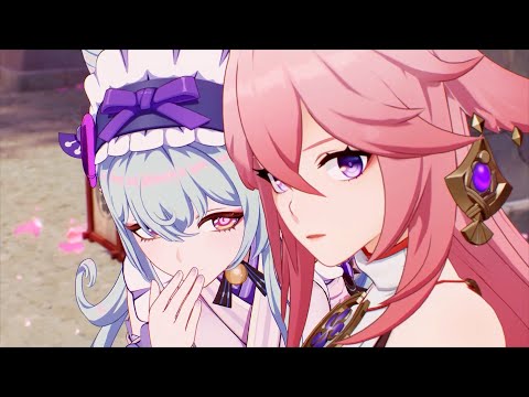 Mizuki Gifts Yae Miko for Tricking Her in All Languages | Yumemizuki Demo Trailer