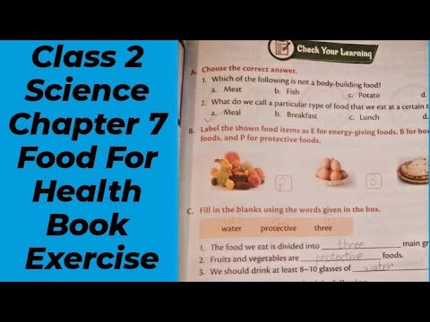 Class 2 | Science Chapter 7 Food For Health | Book Exercise |