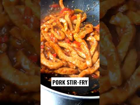 Pork stir-fry https://youtu.be/L3ex1YYGWJ0