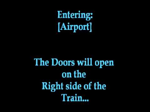 MBTA Blue line Announcement: Entering Airport The Doors will open on the Right side of the Train