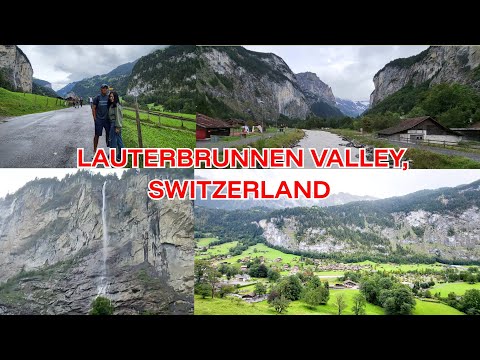 SPECTACULAR  LANDSCAPE OF LAUTERBRUNNEN VALLEY, SWITZERLAND | Waterfalls #lauterbrunnen#travels