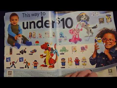 ASMR | Walmart Toy Catalog 2024 Show & Tell w/Pointer (Whisper)