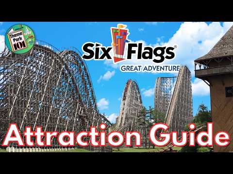 Six Flags Great Adventure RIDES & ATTRACTIONS - 2025 - Jackson, New Jersey