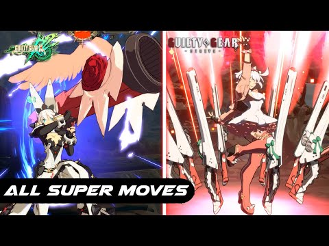 GUILTY GEAR STRIVE - All OVERDRIVES & SUPER MOVES Comparison - Xrd REV 2 vs STRIVE