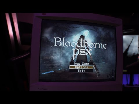 Bloodborne PSX on a ViewSonic P810 CRT Monitor