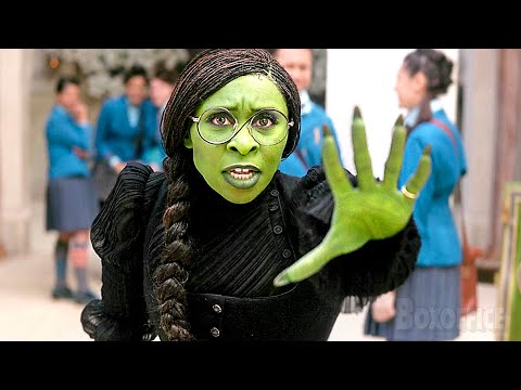 Elphaba makes the school levitate | Wicked | CLIP