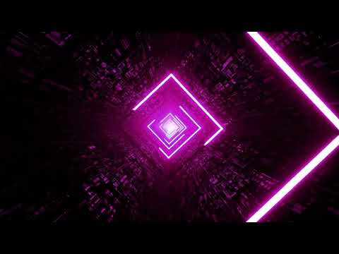 Abstract Neon Square Tunnel Technological // @3DMotionGraphicsVFX  // #3dMotionGraphicsVFX