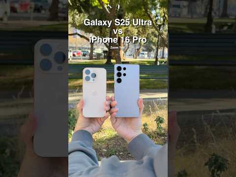 Galaxy S25 Ultra vs iPhone 16 Pro Zoom Test!