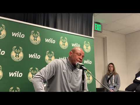 Milwaukee Bucks head coach Doc Rivers speaks on Khris Middleton trade