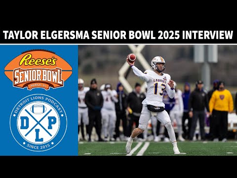 Taylor Elgersma Senior Bowl Player Interview | Detroit Lions Podcast