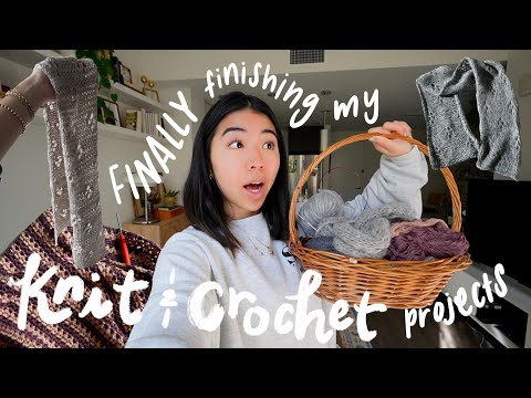 CROCHET DIARIES | FINALLY finishing my knit & crochet WIPs