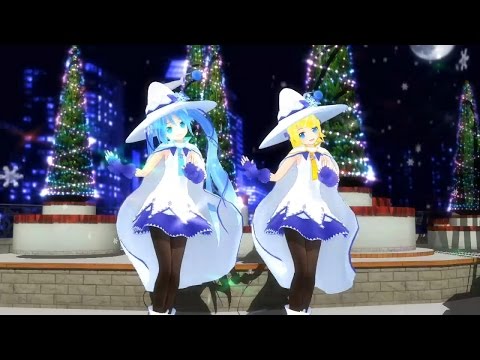 【VOCALOID MMD PV】Miku Hatsune & Kagamine Rin's Love! Snow! Really Magic! Dance