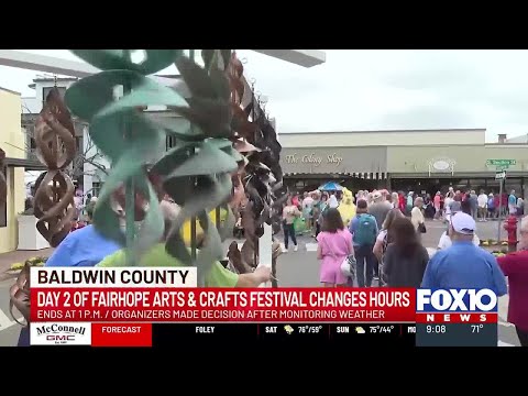 Severe weather threat prompts changes to hours for Fairhope Arts and Crafts Festival